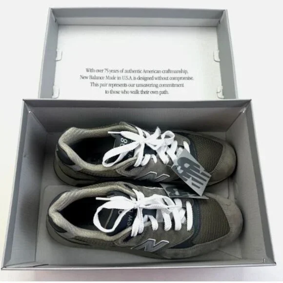 New Balance 998 Shoes Men's Size 11.5 U998GR Made in USA Grey Silver Core Abzorb